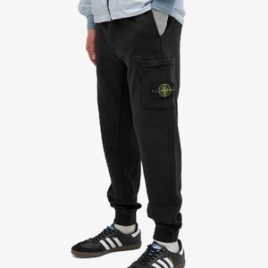 STONE ISLAND GARMENT DYED POCKET SWEAT PANTS